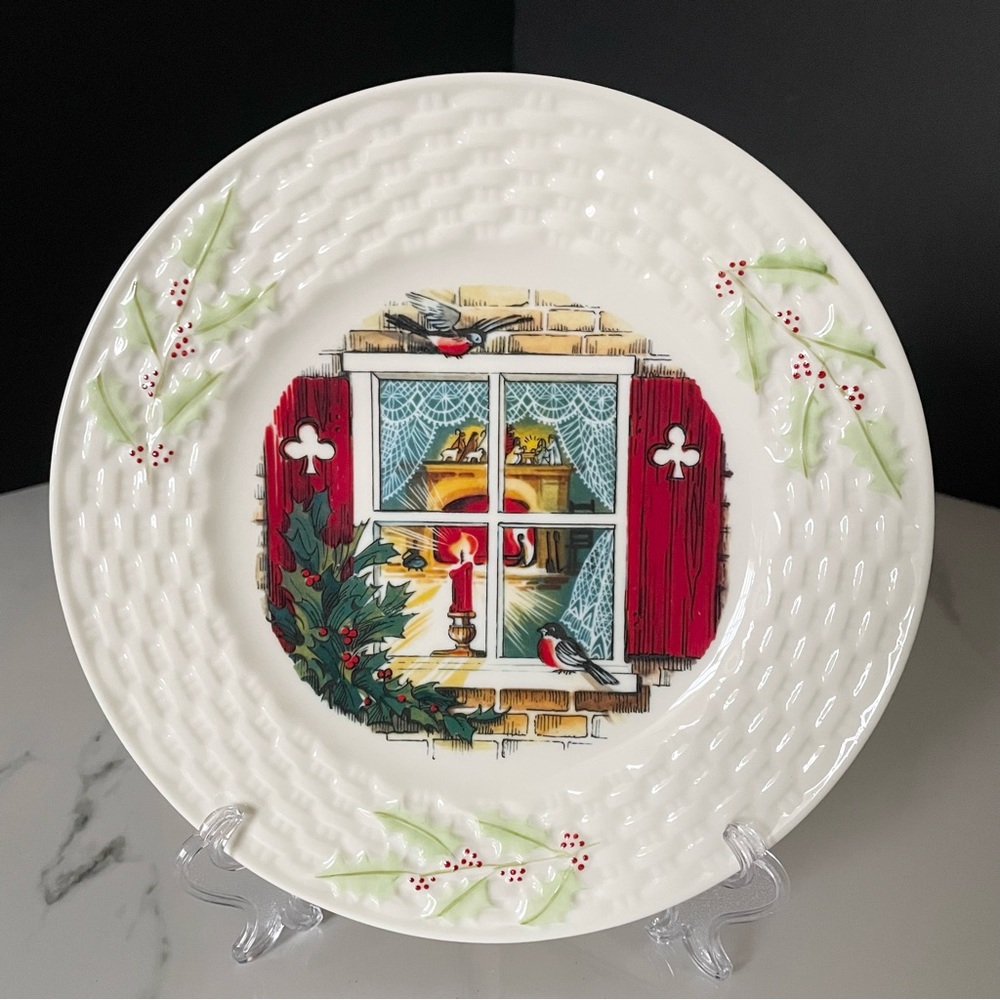 "Christmas Eve Homecoming" Plate by Belleek